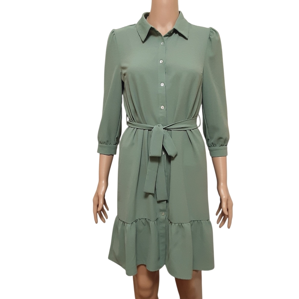 Monteau Button Up Dress Womens Small